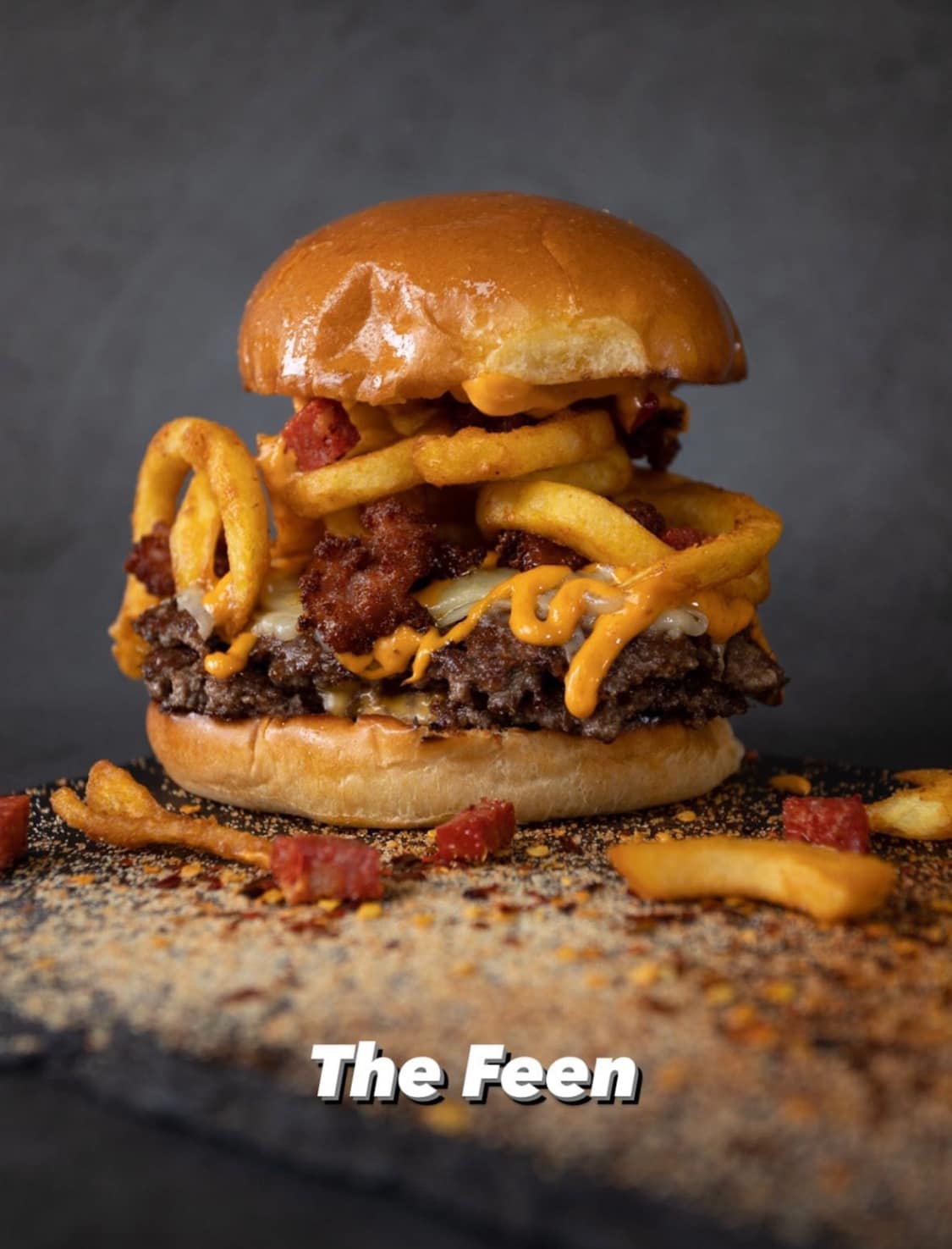 image of the Feen burger from Dacent Munch Mayfield